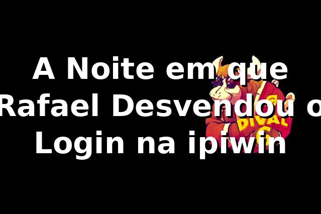 A Noite em que Rafael Desvendou o Login na ipiwin 🎲